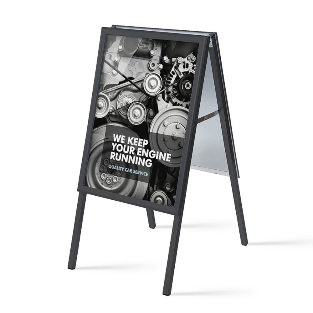 Custom Printed A-Board 32 mm Mitred Corners Black 50 x 70 cm