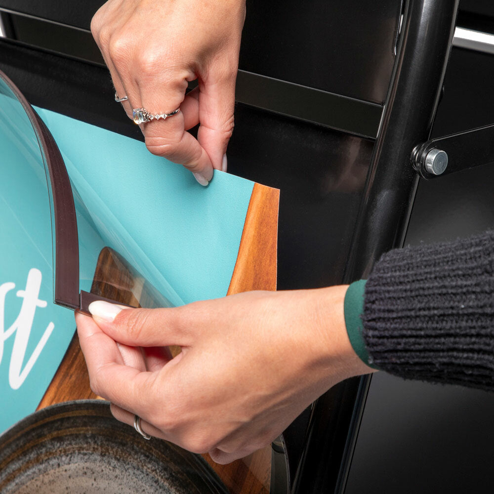 Custom Printed A-Board Elegant Steel with Logo Panel 50 x 70 — view 2