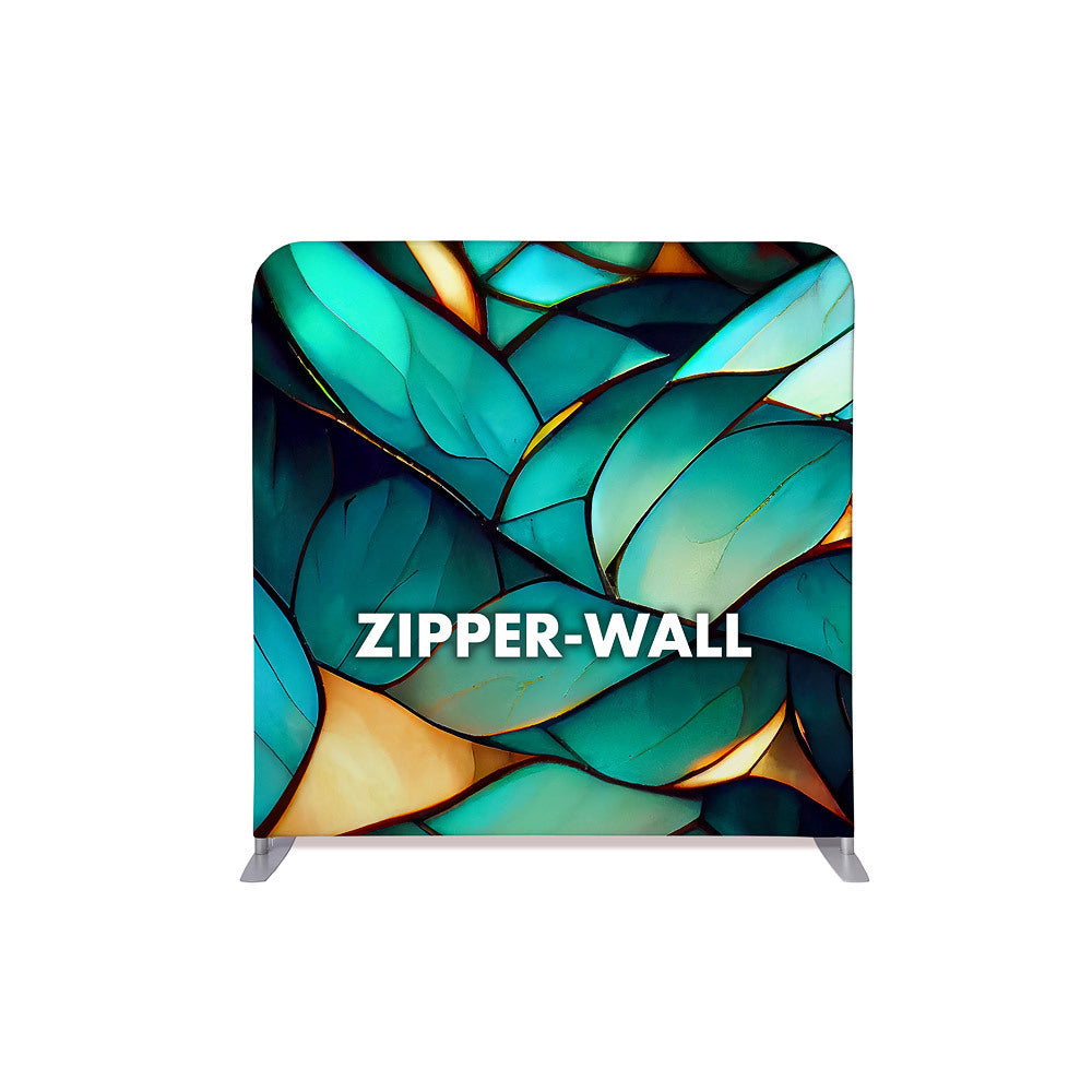 Custom Printed Zipper Wall Straight Basic 150 x 150 cm
