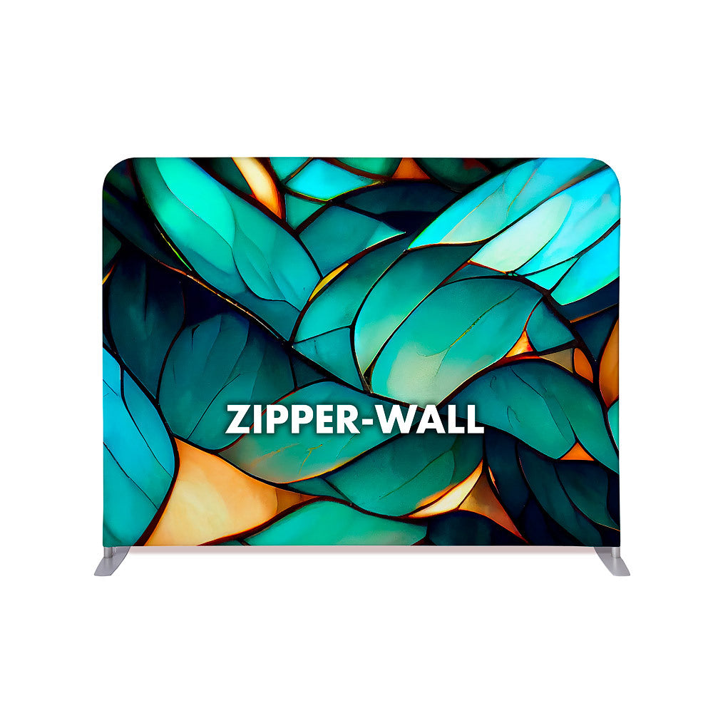 Custom Printed Zipper Wall Straight Basic 200 x 150 cm